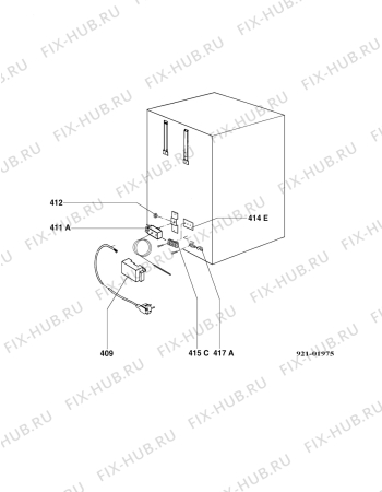 Взрыв-схема холодильника Electrolux RH236H - Схема узла Armature/fitting